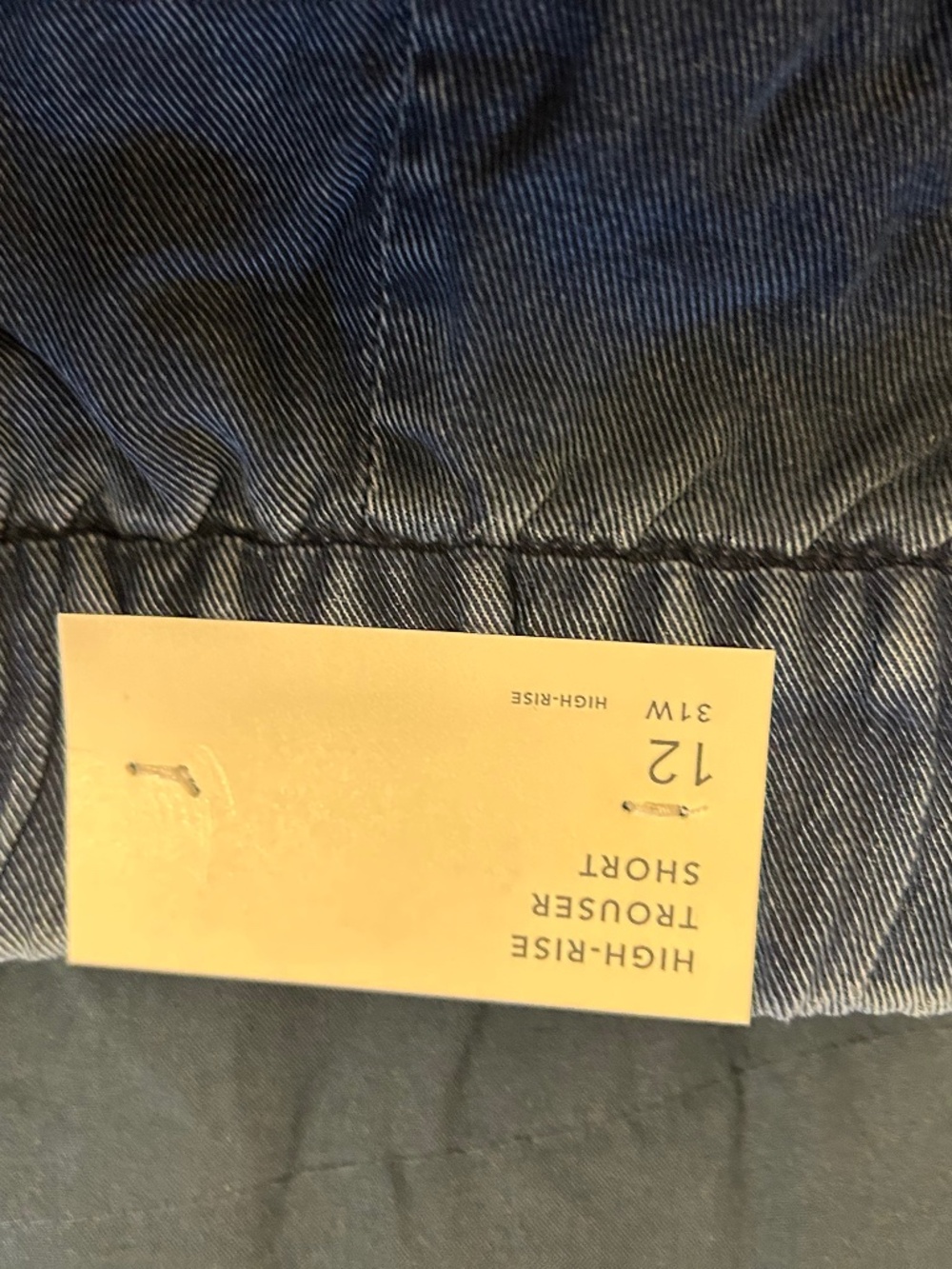 NWT AE high rise denim trouser shorts
